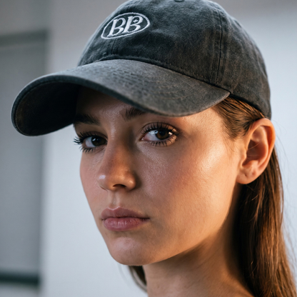 BB Signature Cap, Cotton Black-Navy Cap