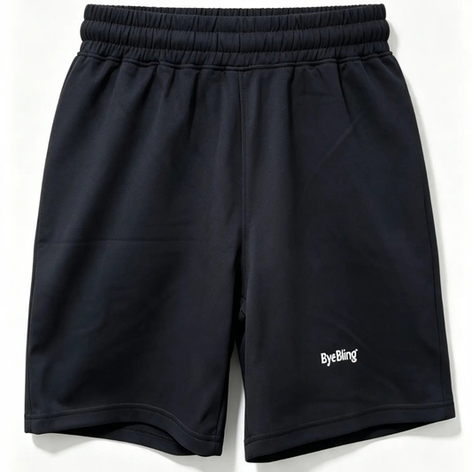 Signature Unisex Black Short, Relaxed Fit 240GSM Cotton-Sorona, IceCool