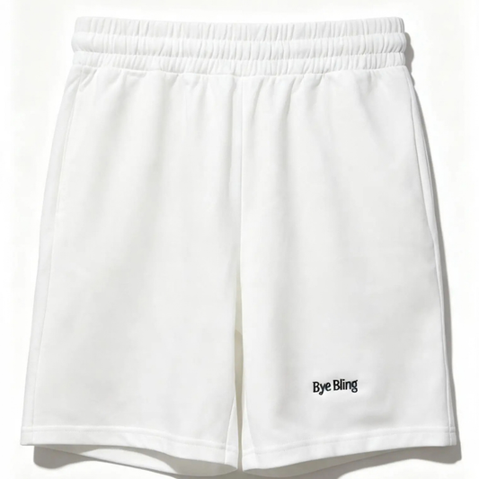 Signature Unisex White Short, Relaxed Fit 240GSM Cotton-Sorona, IceCool