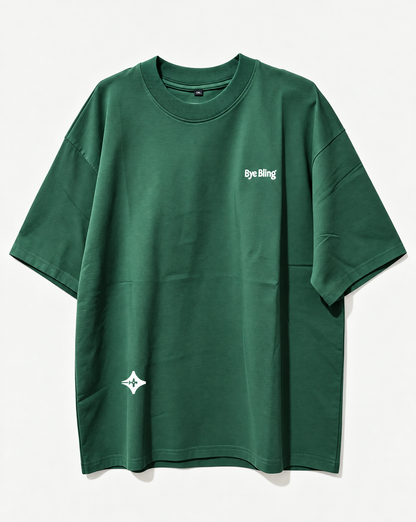 Bye Bling Signature Heavyweight Tee in Green